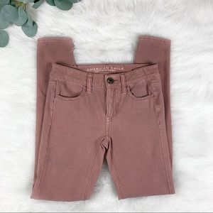 American Eagle | Blush Skinny Sateen Jeggings
